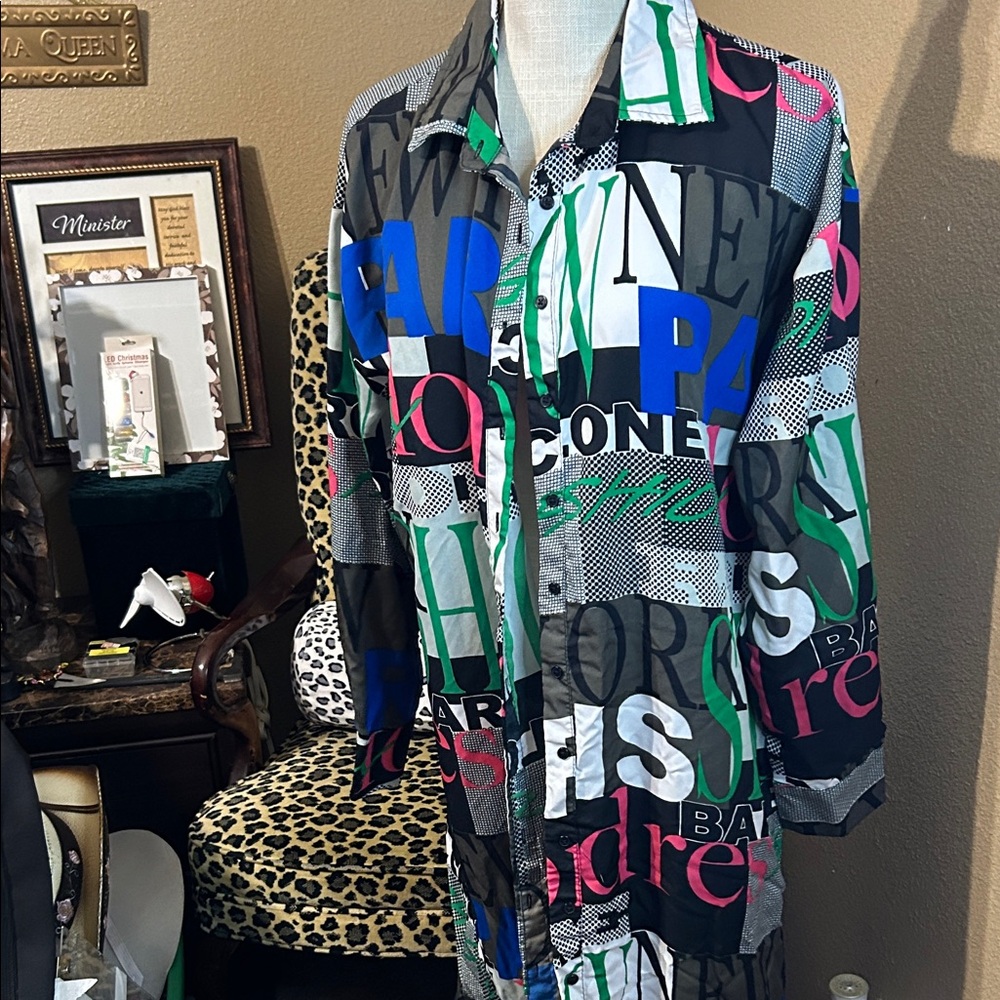 Stylish Multicolor Graphic Men's Shirt